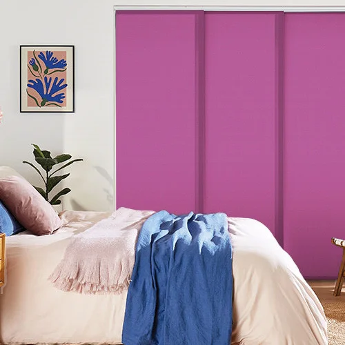 Vivienne Dimout Plum Panel Blind | Online Blindz