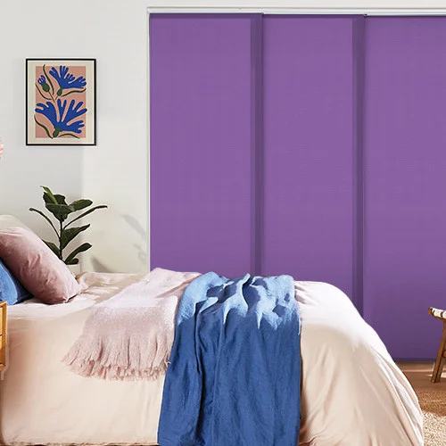 Vivienne Dimout Purple Panel Blind | Online Blindz