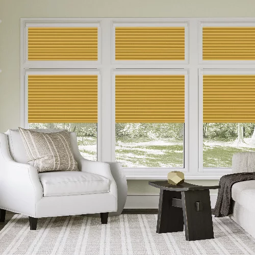 Allium Ochre Perfect Fit Honey Comb Blind | Online Blindz