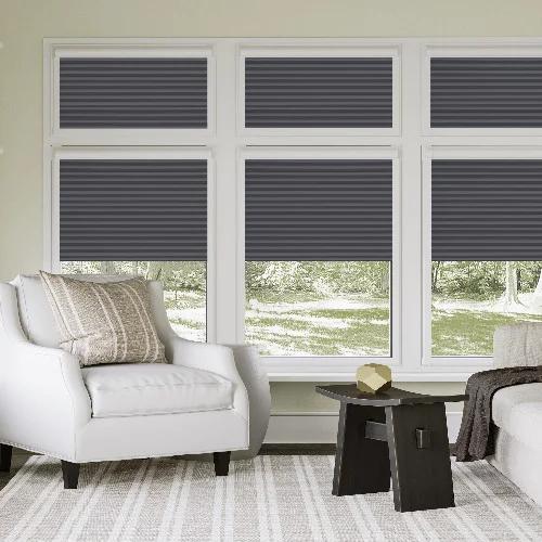 Glitzy Anthracite Perfect Fit Honey Comb Blind | Online Blindz