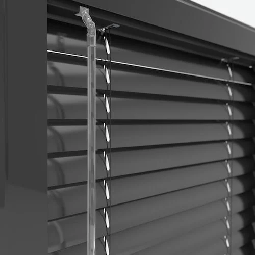 Seraphine Anthracite Grey Perfect Fit Metal Venetian Blind | Online Blindz