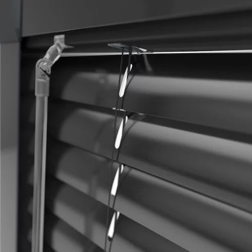 Seraphine Anthracite Grey Perfect Fit Metal Venetian Blind | Online Blindz