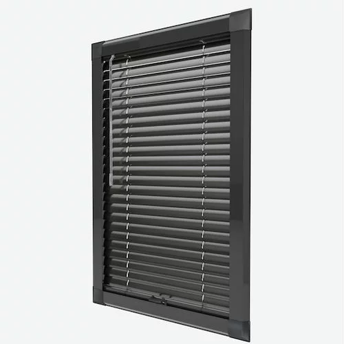 Seraphine Anthracite Grey Perfect Fit Metal Venetian Blind | Online Blindz