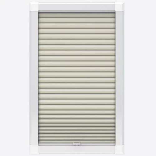 Agustus Blackout Cream Perfect Fit Pleated Blind | Online Blindz