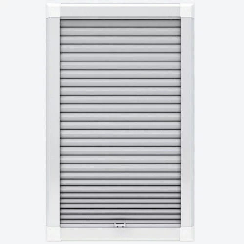 Agustus Blackout White Perfect Fit Pleated Blind | Online Blindz