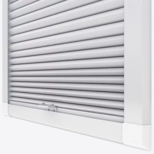 Agustus Blackout White Perfect Fit Pleated Blind | Online Blindz