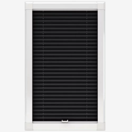 Arbor Jet Black Perfect Fit Pleated Blind | Online Blindz