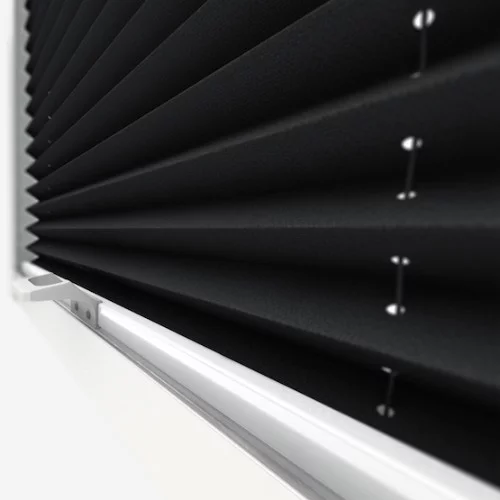 Arbor Jet Black Perfect Fit Pleated Blind | Online Blindz