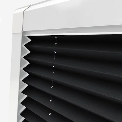 Arbor Jet Black Perfect Fit Pleated Blind | Online Blindz