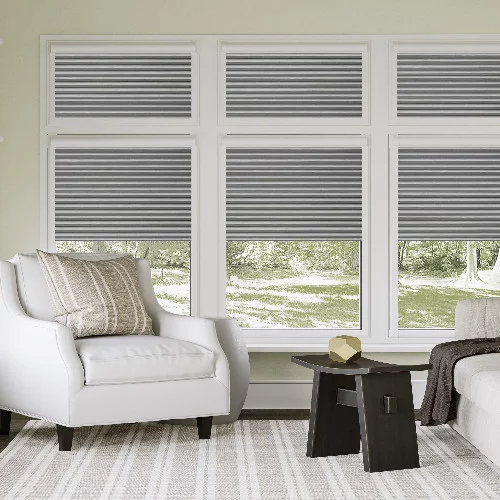 Caroline Slate Perfect Fit Pleated Blind | Online Blindz