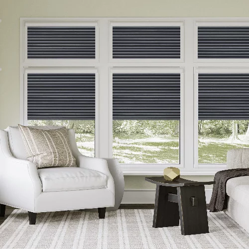 Emmy Graphite Perfect Fit Pleated Blind | Online Blindz