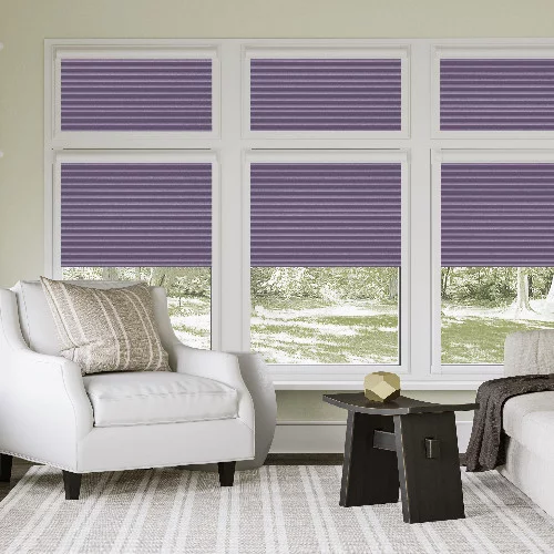 Forsythia Amethyst Perfect Fit Pleated Blind | Online Blindz