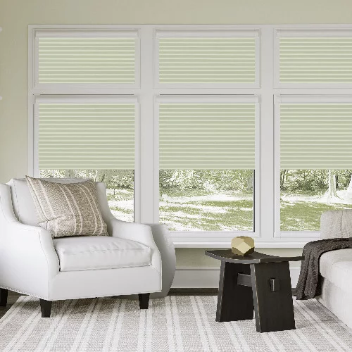 Jacqui Mint Perfect Fit Pleated Blind | Online Blindz