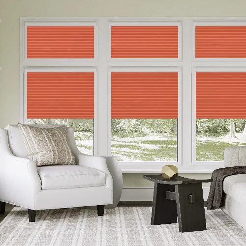 Jeanine Coral Perfect Fit Pleated Blind | Online Blindz