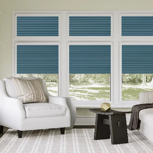 Louise Teal Perfect Fit Pleated Blind | Online Blindz