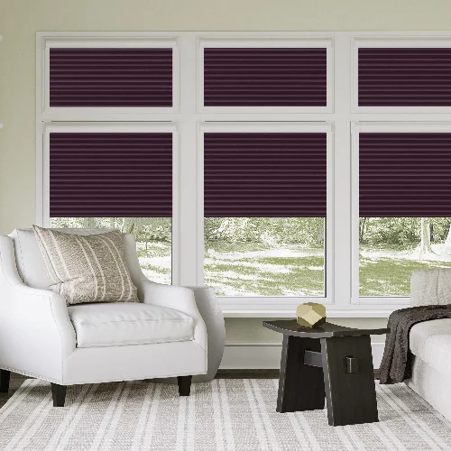 Mina Mulberry Perfect Fit Pleated Blind | Online Blindz