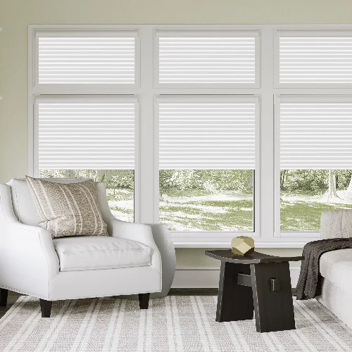 Mina Polar White Perfect Fit Pleated Blind | Online Blindz