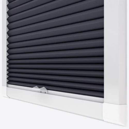 Primordial Blackout Anthracite Perfect Fit Pleated Blind | Online Blindz