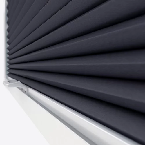 Primordial Blackout Anthracite Perfect Fit Pleated Blind | Online Blindz