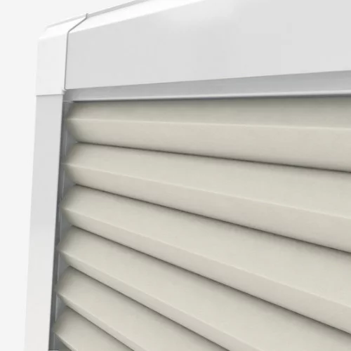 Primordial Blackout Cream Perfect Fit Pleated Blind | Online Blindz