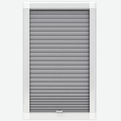 Primordial Blackout Dove Grey Perfect Fit Pleated Blind | Online Blindz