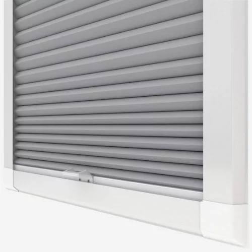 Primordial Blackout Dove Grey Perfect Fit Pleated Blind | Online Blindz