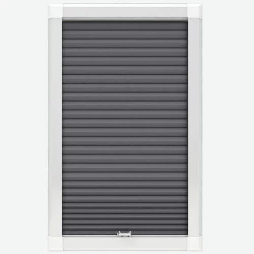 Primordial Blackout Grey Perfect Fit Pleated Blind | Online Blindz