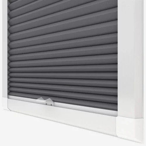 Primordial Blackout Grey Perfect Fit Pleated Blind | Online Blindz