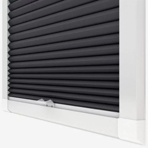 Primordial Blackout Jet Perfect Fit Pleated Blind | Online Blindz