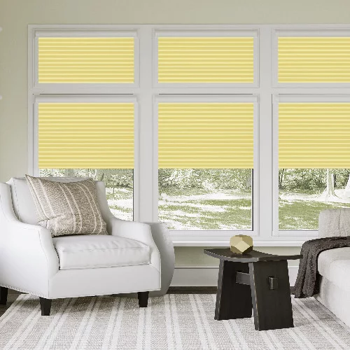 Watergate Yellow Perfect Fit Pleated Blind | Online Blindz