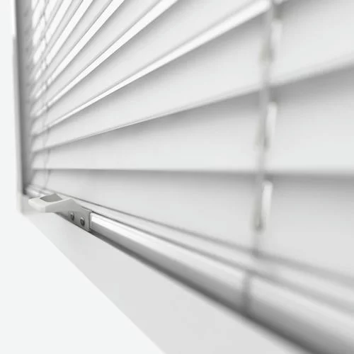 Cia SS Bright White Perfect Fit Real Wood Venetian Blind | Online Blindz