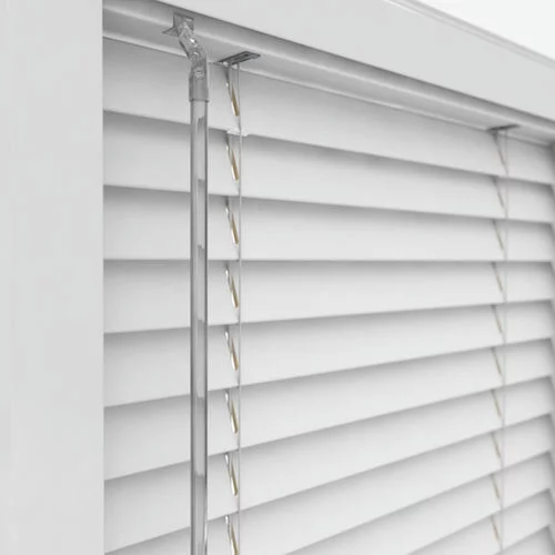 Pure Wood Bright White Perfect Fit Real Wood Venetian Blind | Online Blindz