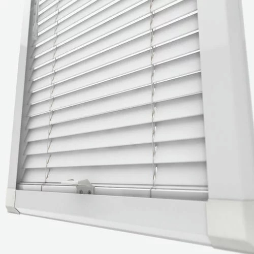 Pure Wood Bright White Perfect Fit Real Wood Venetian Blind | Online Blindz