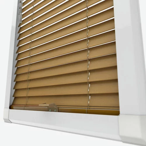 Pure Wood Warm Oak Perfect Fit Real Wood Venetian Blind | Online Blindz