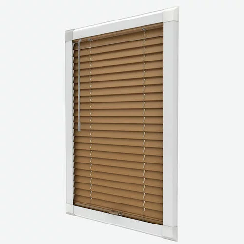 Pure Wood Warm Oak Perfect Fit Real Wood Venetian Blind | Online Blindz