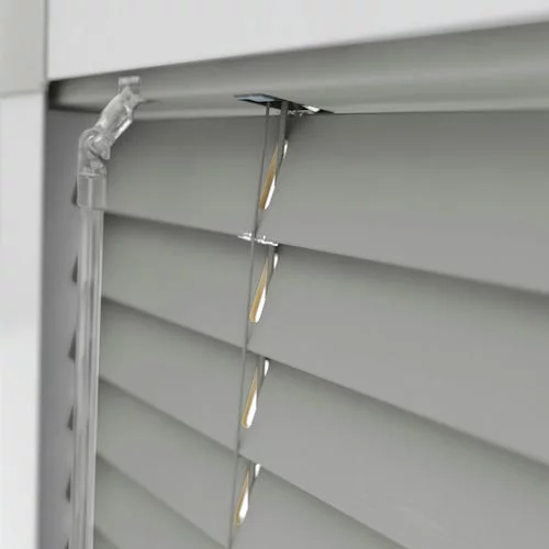 Pure Wood Whitby Grey Perfect Fit Real Wood Venetian Blind | Online Blindz