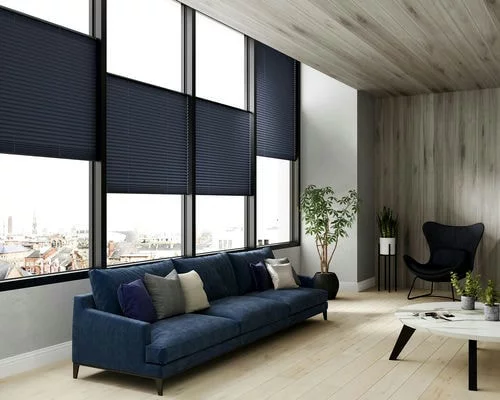 Adelaide Royal Blue Pleated Blind | Online Blindz