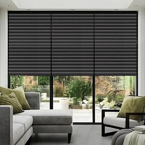 Agustus Anthracite Pleated Blind | Online Blindz