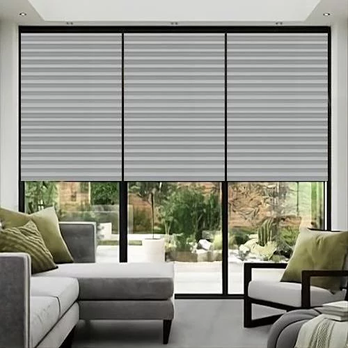 Agustus Dove Grey Pleated Blind | Online Blindz