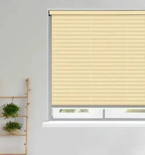 Allyn Ivory Pleated Blind | Online Blindz