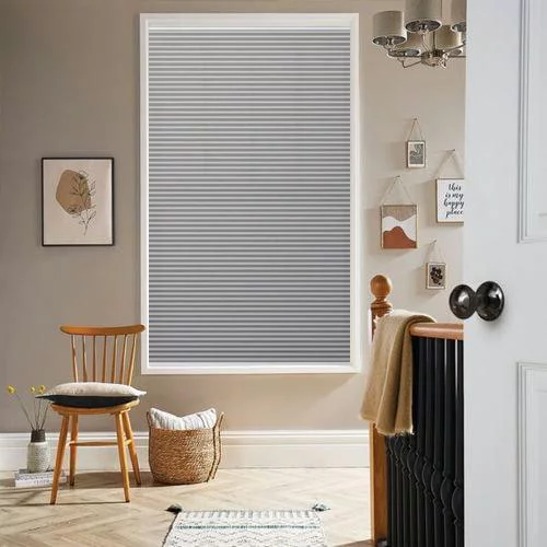 Arbor Dove Grey Pleated Blind | Online Blindz