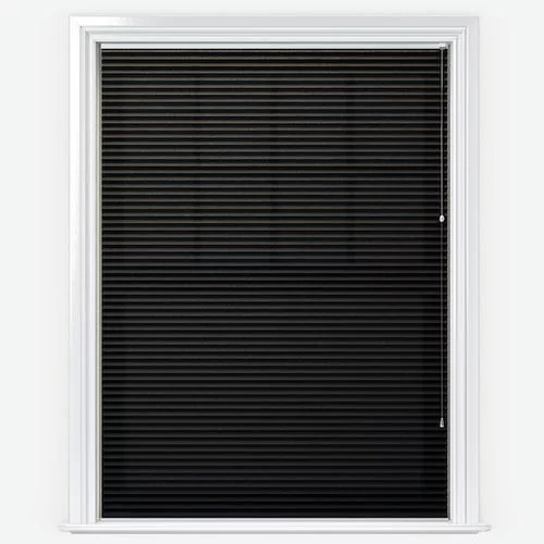 Arbor Jet Black Pleated Blind | Online Blindz