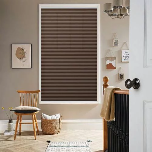 Arbor Tan Pleated Blind | Online Blindz