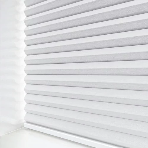 Arcade Blackout White Pleated Blind | Online Blindz