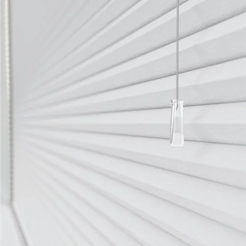 Arcade Blackout White Pleated Blind | Online Blindz