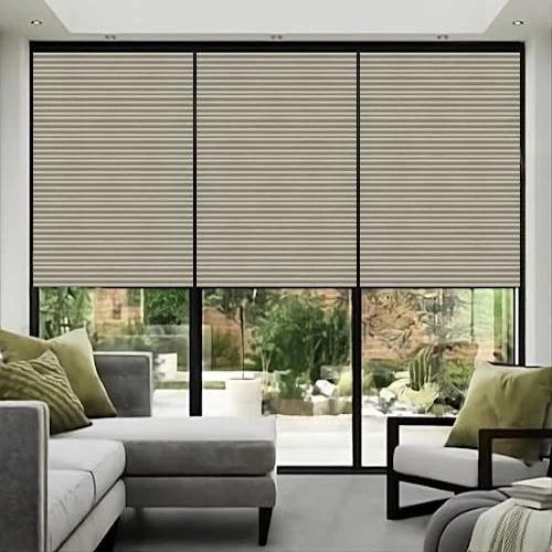 Della Concrete Pleated Blind | Online Blindz