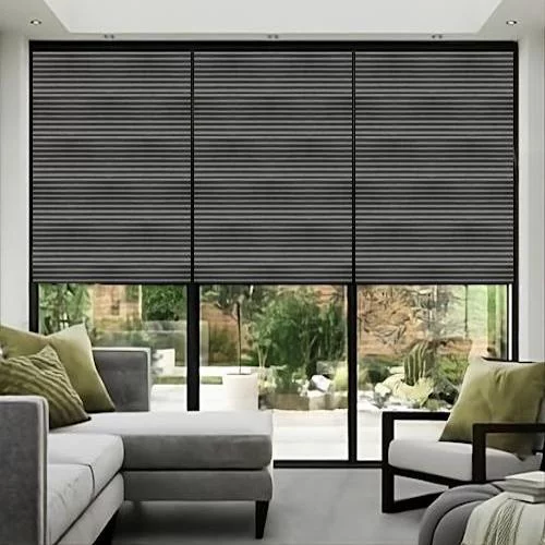 Elena Onyx Pleated Blind | Online Blindz