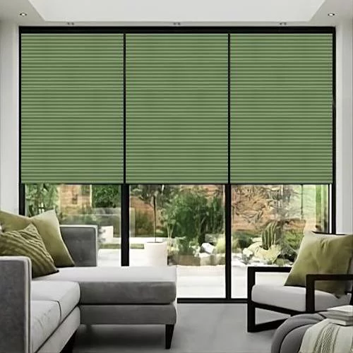 Elora Kiwi Pleated Blind | Online Blindz