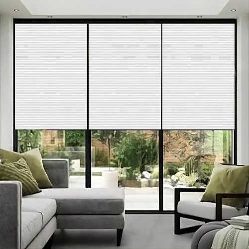 Emmy White Mist Pleated Blind | Online Blindz