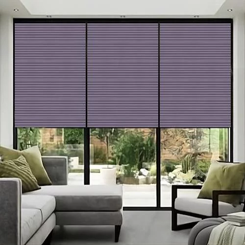 Forsythia Amethyst Pleated Blind | Online Blindz